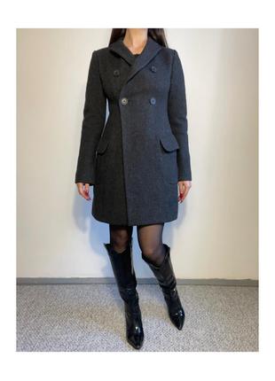 Графитовое пальто jil sander + uniqlo