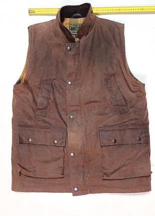 Плечі  43 см walker and hawkes  желетка  size m 100% waxed cotton made in england