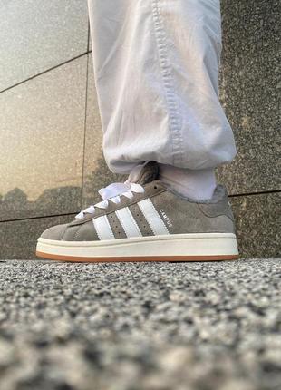 Женские кроссовки adidas campus 00s grey white