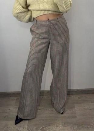 Брюки класичні в гусячу лапку