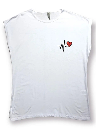 Жіноча біла футболка