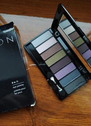 Палетка теней для век "8 в 1" "цветные фантазии" smokey eyes от avon (9 г)