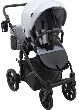Коляска 2 в 1 bair ultra soft u-218 серый7 фото
