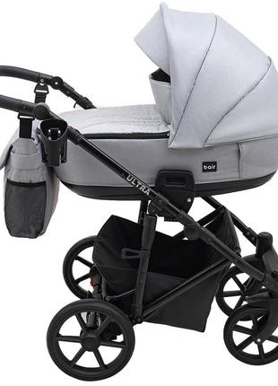 Коляска 2 в 1 bair ultra soft u-218 серый3 фото