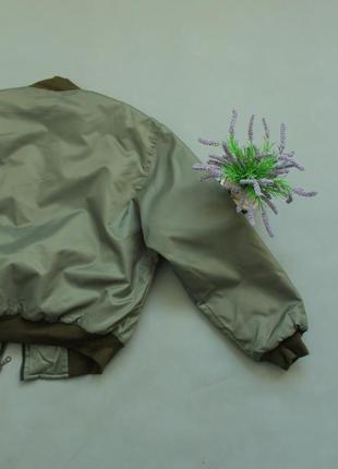 Бомбер куртка чоловічий зелений хакі м масивний оверсайз вільна посадка ма 1 ma 1 cwu...