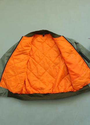 Бомбер куртка чоловічий зелений хакі м масивний оверсайз вільна посадка ма 1 ma 1 cwu...