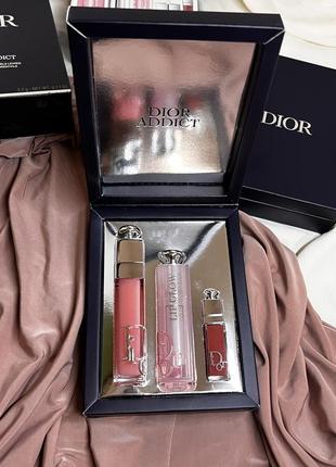 Набір для губ діор, dior addict set