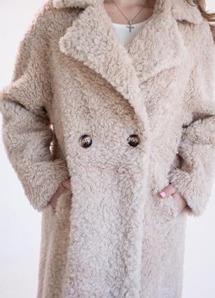Натуральная шуба в стиле max mara