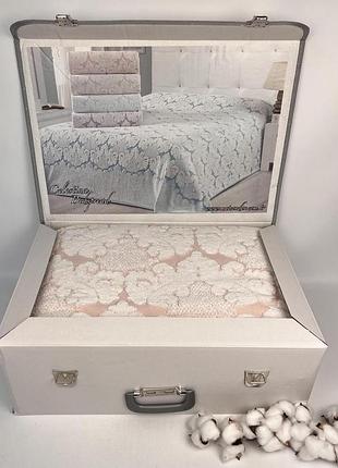 Махрове простирадло maison d'or celestina rose 220*240