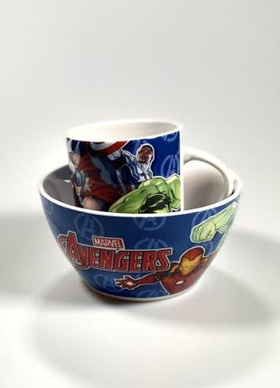 Набори дитячого посуду disney чашка та тарілка3 фото