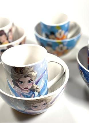 Набори дитячого посуду disney чашка та тарілка