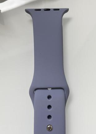 Силіконовий ремінець для розумного годинника smart watch 42/44 (сіро-бузковий)