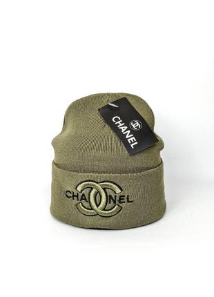 Шапка зимова chanel