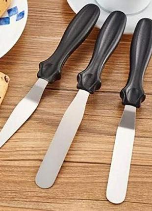 Набір кондитерських шпателів empire 3 шпателя 22см із нержавіючої сталі