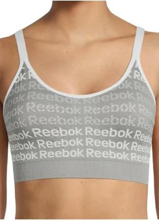 Топ с вкладышами с принтом лототипом reebok