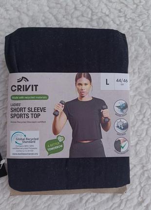 Женская спортивная футболка crivit - размер л (48-50).