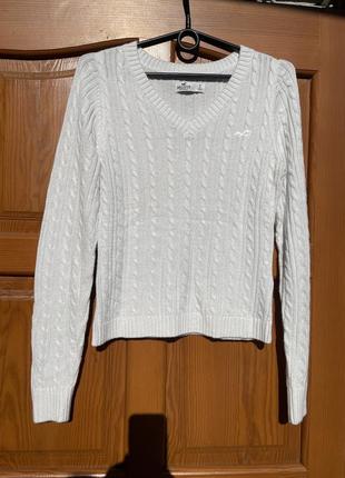 Білий светр hollister, s