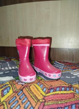 Гумові чоботи на дівчинку