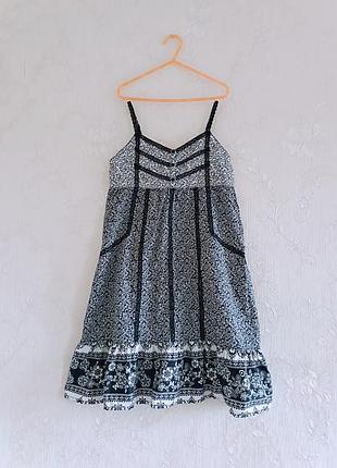 Платье летнее от h&amp;m на девочку 10-11 лет рост 146 см коттон