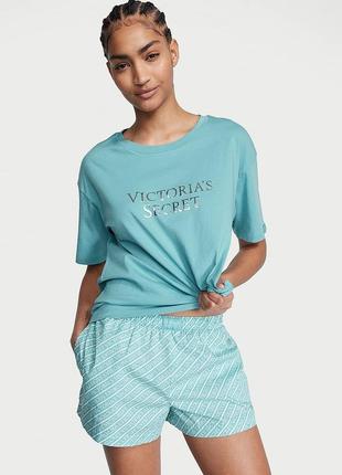 Хлопковая пижама victoria's secret виктория сикрет оригинал