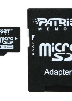 Microsdhc (uhs-1) patriot lx series 16gb class 10 (adapter sd)