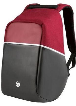Рюкзак антивор з rfid topmove ian352250 бордовий з nia-mart сумка для ноутбука