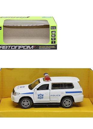 Машинка "автопром: пікап police", білий