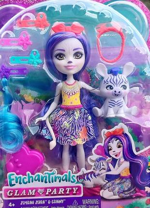 Enchantimals zemirah зебра оригинал кукла