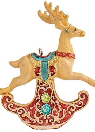 Новогодняя керамическая игрушка "олень", декор на новый год, новогодний декор