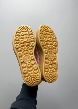 Кросівки adidas gazelle bold platform turquoise pink5 фото