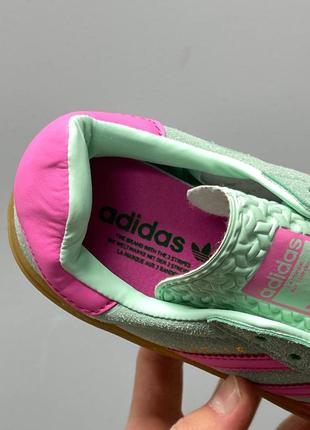 Кросівки adidas gazelle bold platform turquoise pink9 фото