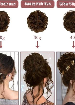 Тонкая прямая взлохмаченная прическа-пучок ruwiss