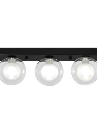 Люстра припотолочная 761x100f-3 bk+clwh (380)