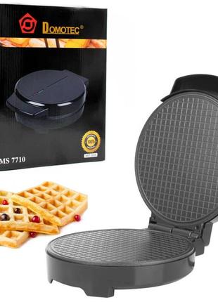 Електрична вафельниця domotec ms-7710 для тонких вафель та трубочок