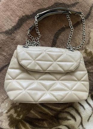 Сумка жіноча бежева