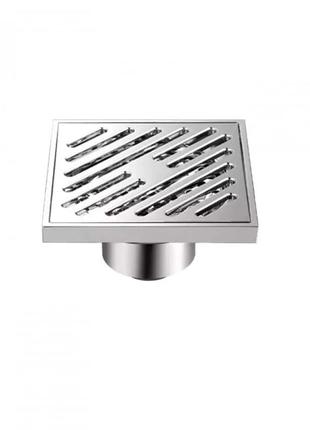 Трап вертикальний gappo g81050, латунь, 100х100 мм, хром