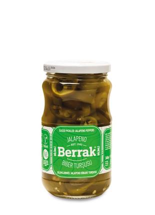 Нарезанный маринованный острый перец халапоне340 г (180). стеклання банка