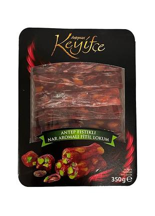 Турецкий ролл лукум с гранатовим вкусом та фисташками  -350 г.