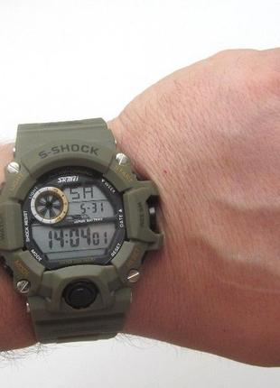 Наручний армійський годинник skmei s-shock 10193 фото
