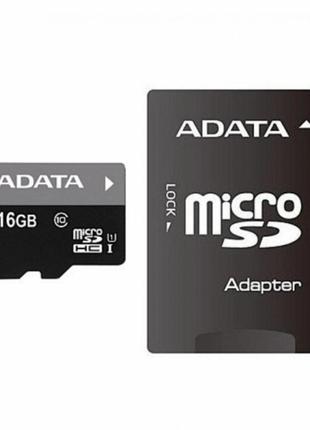 Microsdhc (uhs-1) a-data premier 16gb class 10 (r-80mb/s) (adapter sd)