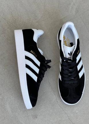 Кросівки adidas gazelle black white