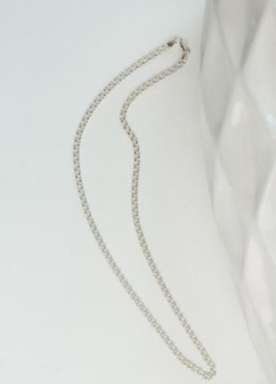 Цепочка серебряная плоский бисмарк 802лб, 55 размер