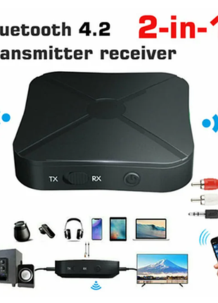 Bluetooth-адаптер передачи и приема аудио с поддержкой rca aux ресивер