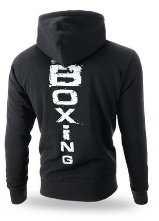 Мужское худи с капюшоном dobermans aggressive go fight win черная оригинальная толстовка доберман агресив