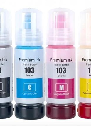 Чорнило (фарба) premium для epson ecotank l3201 | комплект чорнил 4шт