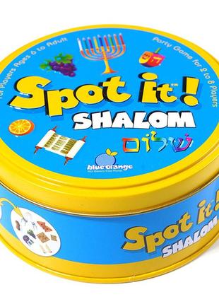 Настільна гра spot it! shalom, dobble! (доббль шалом)!