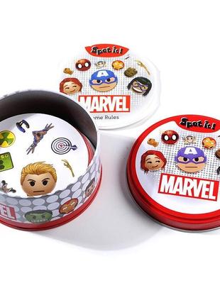 Настольная игра spot it! marvel (dobble / доббль марвел) + українською правила 3