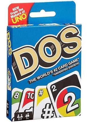 Настольная игра dos / дос (разновидность карточной uno / уно)