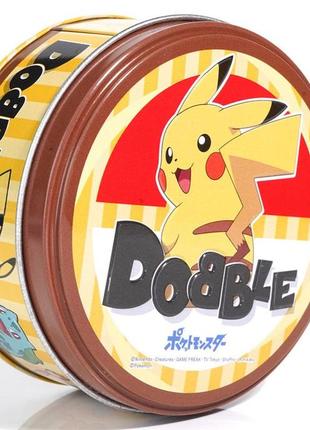 Настільна гра dobble pokemon pikachu (доббль покемон пікачу або spot it)