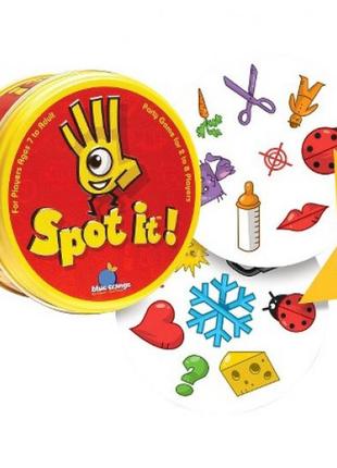 Настільна гра spot it! червона (dobble / доббль) + правила українською 3